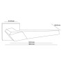 Дверна ручка SKYWALKER 15E чорна матова фабрики ORO&ORO