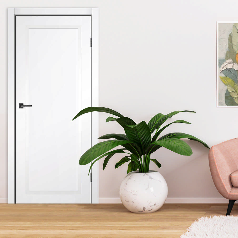 Міжкімнатні двері DALLAS Fashion від MS Doors — двері зі скляною вертикальною вставкою