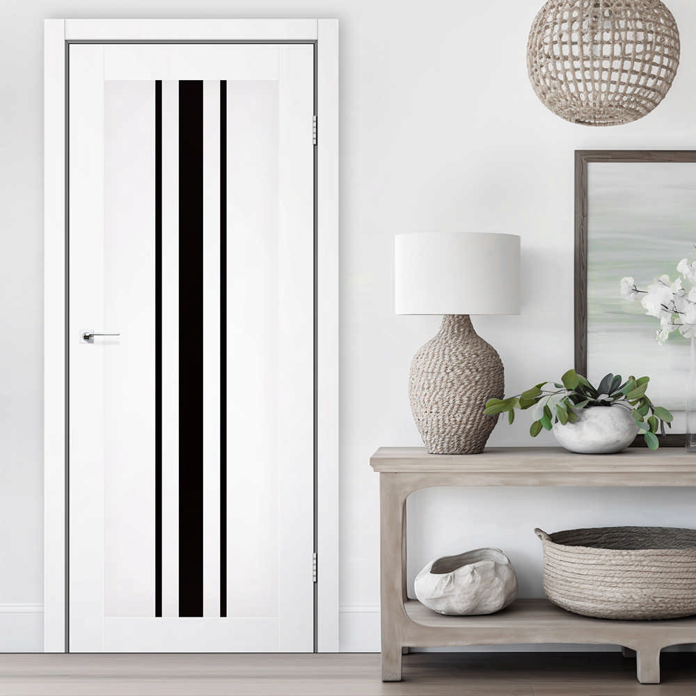 Міжкімнатні двері KERRY Fashion від MS Doors — двері зі скляною вертикальною вставкою