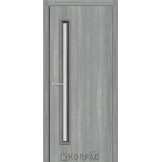 Двері CORNER GLASS-01 Сталевий Ясень