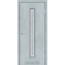 Двері CORNER GLASS-02 Цемент Світлий
