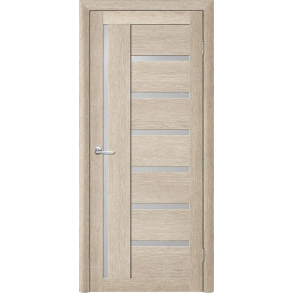 Межкомнатная дверь Luxdoors Bianca — Акация, сатиновое стекло, Eco-Tex покрытие