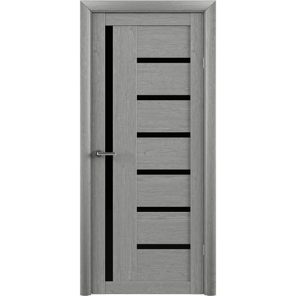 Двери Bianca ясень дымчатый чёрное стекло Luxdoors – стильные решения для вашего интерьера