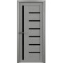 Двери Bianca ясень дымчатый чёрное стекло Luxdoors – стильные решения для вашего интерьера