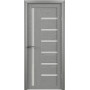 Межкомнатная дверь Luxdoors Bianca — Ясень дымчатый, сатиновое стекло, Eco-Tex покрытие