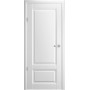 Міжкімнатні двері Luxdoors Лувр-1 — VINIL білий, глуха чи зі склом ромб, колекція Галерея