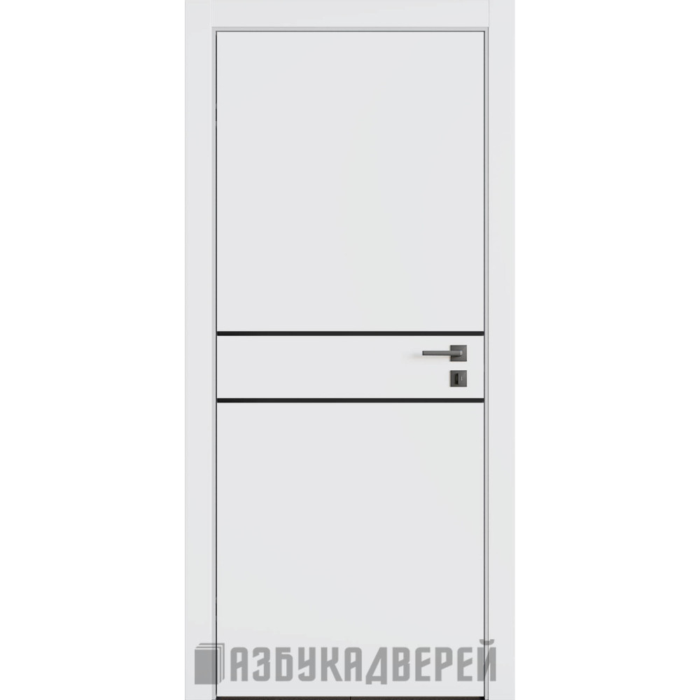Міжкімнатні двері Omega L4 серія Lines – фарбовані, з можливістю алюмінієвого обрамлення