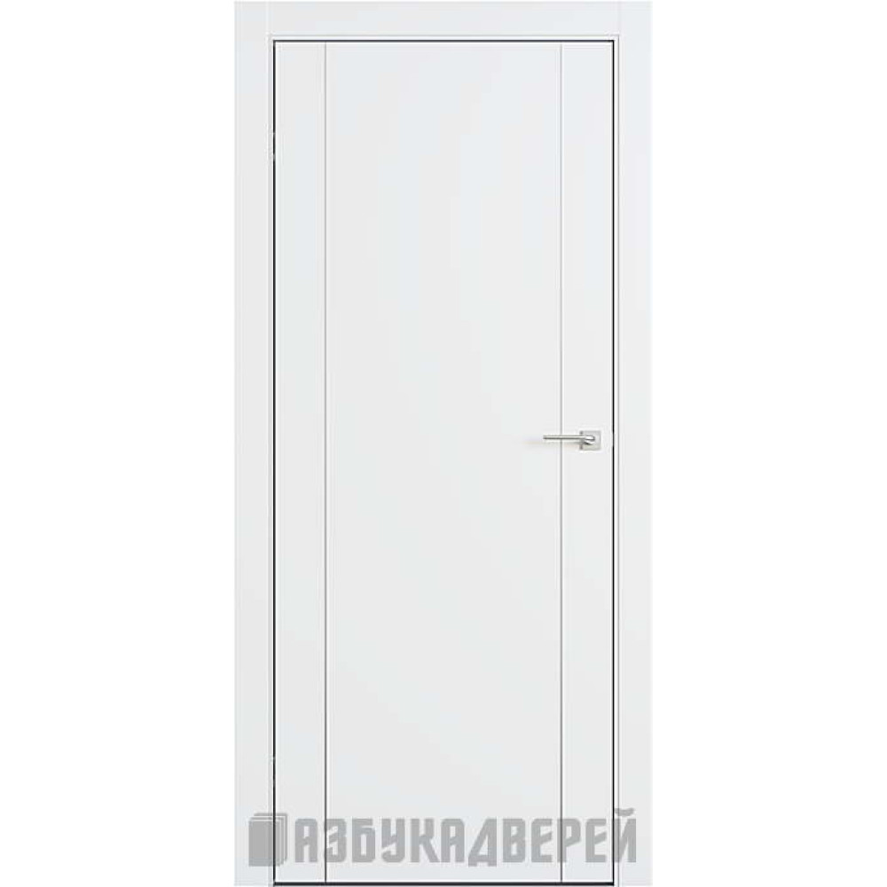 Межкомнатные двери Omega L8 серия Lines – крашеные, с алюминиевым торцем