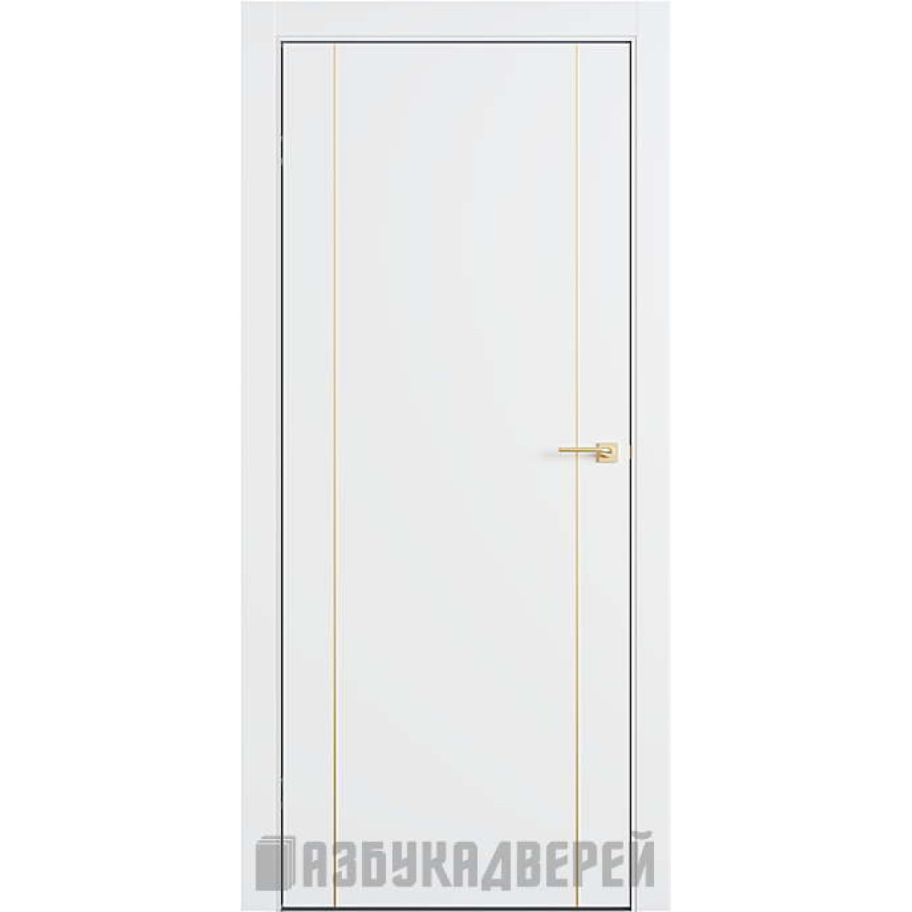 Межкомнатные двери Omega L8 серия Lines – крашеные, с алюминиевым торцем