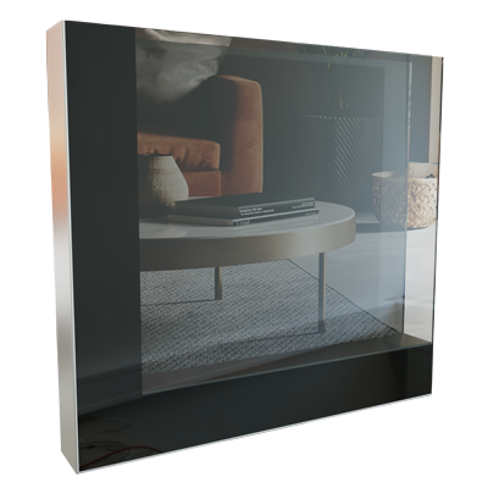 Скрытые двери TOP-Glass стекло Графит напросвет — интерьерные двери скрытого монтажа