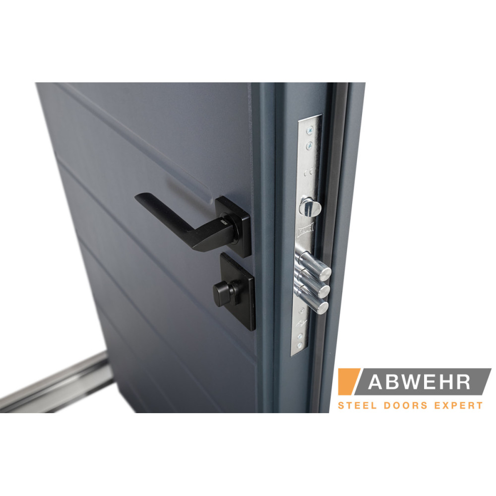 Входная дверь Abwehr Solid 1200 Ral 7021T (Серия DEFENDER)