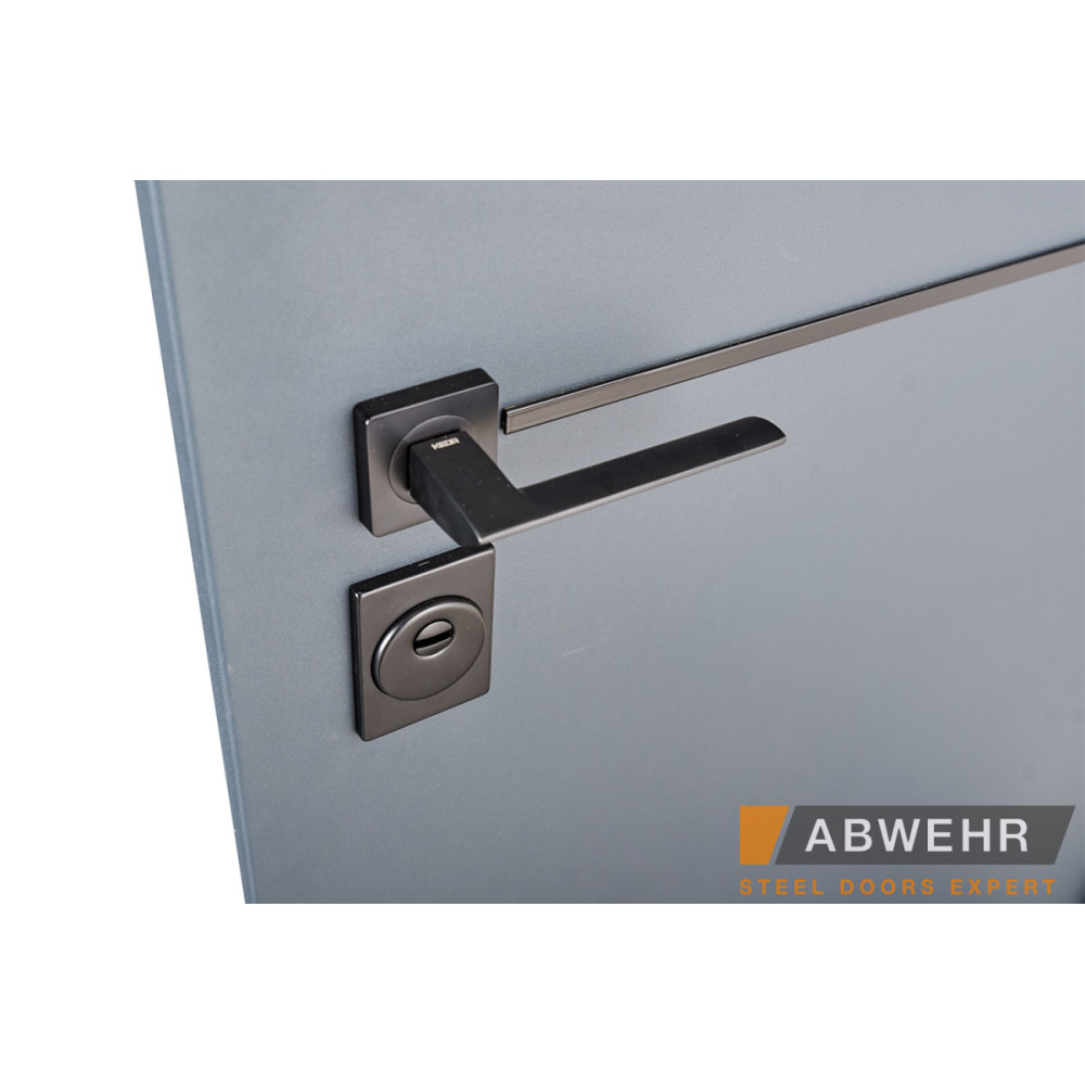 Входная дверь Abwehr Solid 1200 Ral 7021T (Серия DEFENDER)