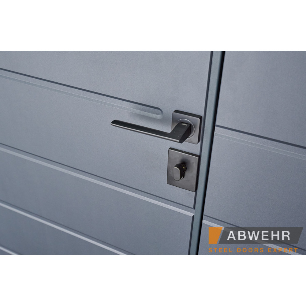 Входная дверь Abwehr Solid 1200 Ral 7021T (Серия DEFENDER)