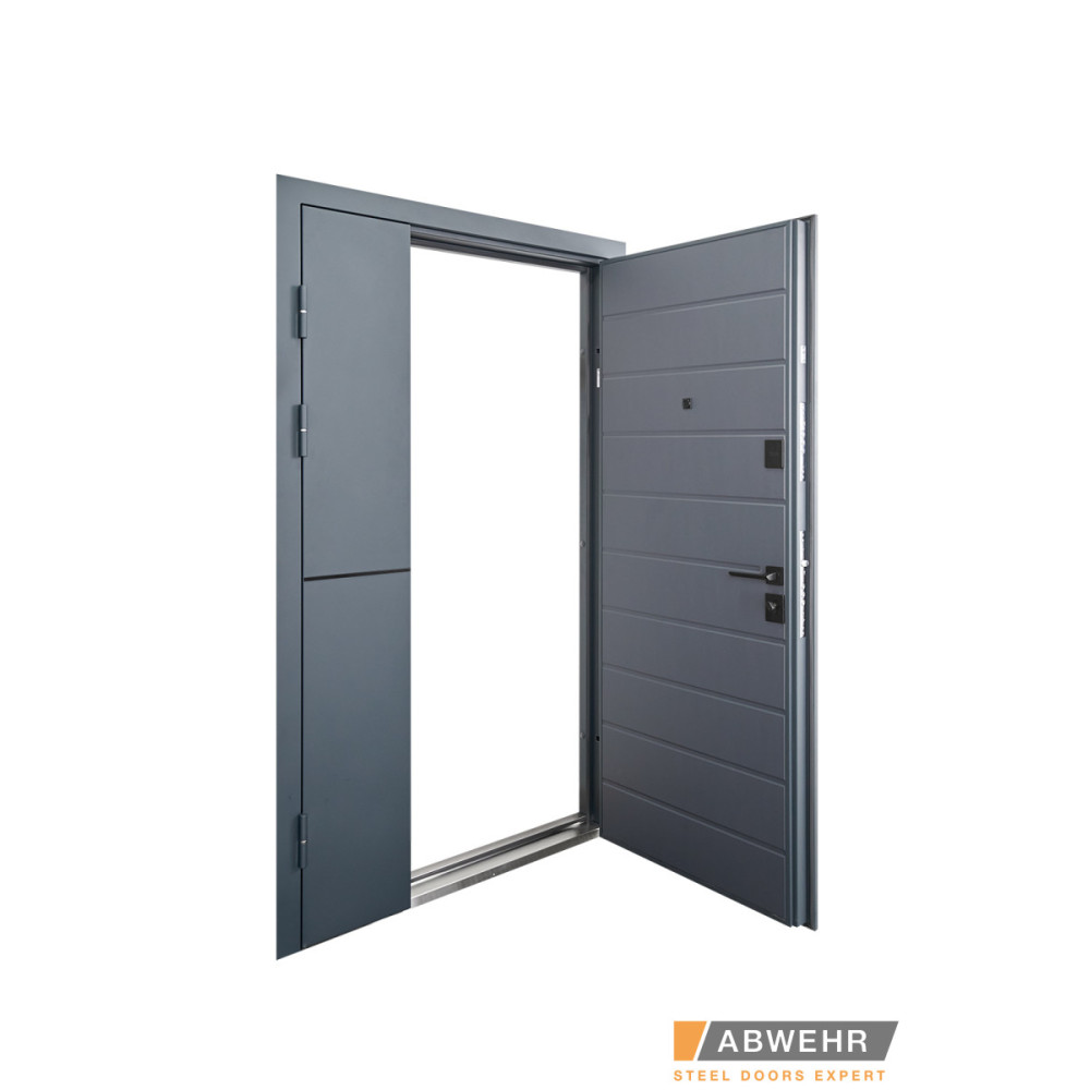 Входная дверь Abwehr Solid 1200 Ral 7021T (Серия DEFENDER)