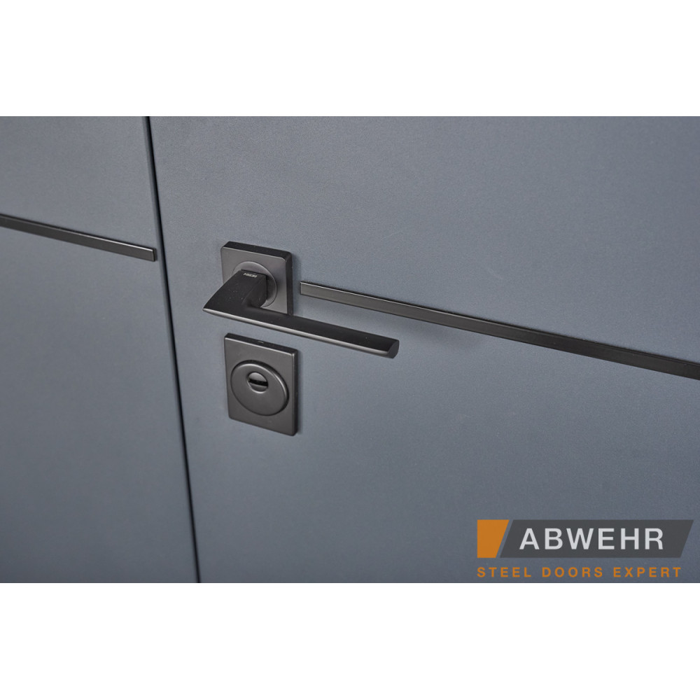 Входная дверь Abwehr Solid 1200 Ral 7021T (Серия DEFENDER)