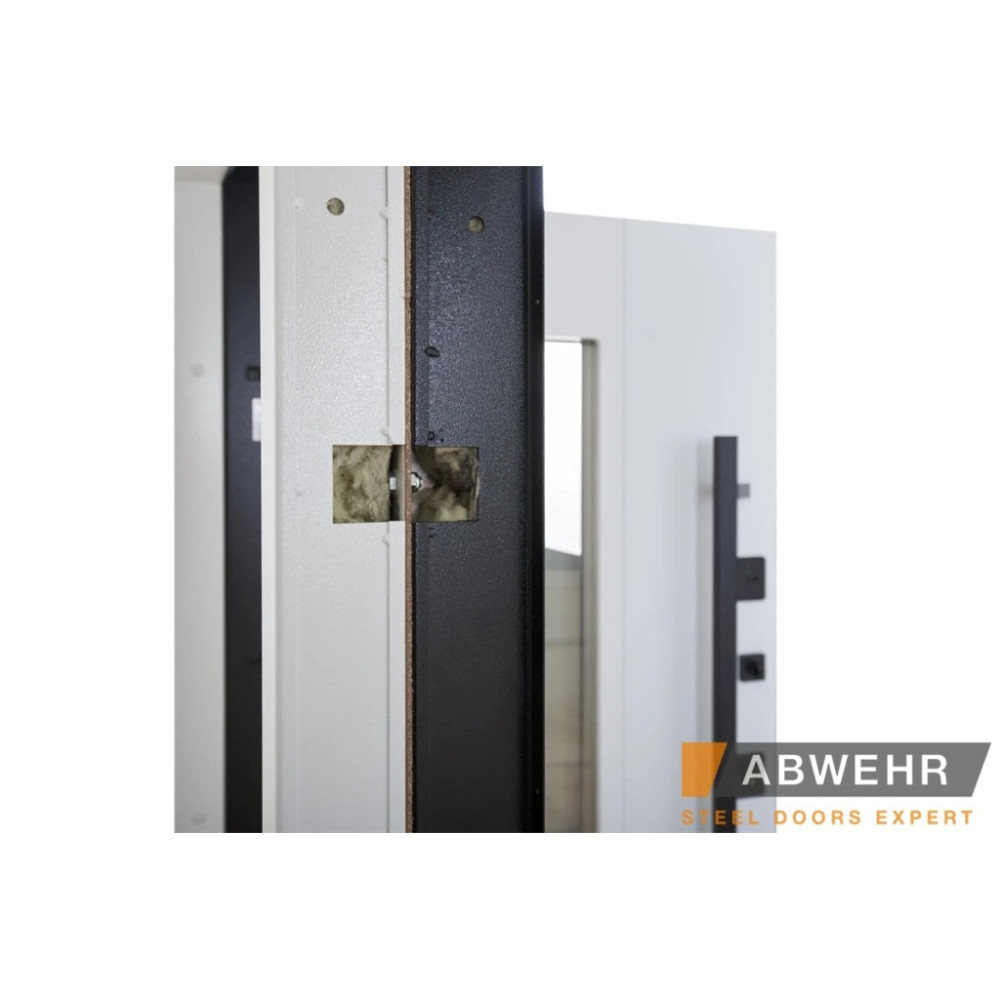 Входные двери Abwehr LP-5 Queen (серия Bionica) антрацит/белая с терморазрывом