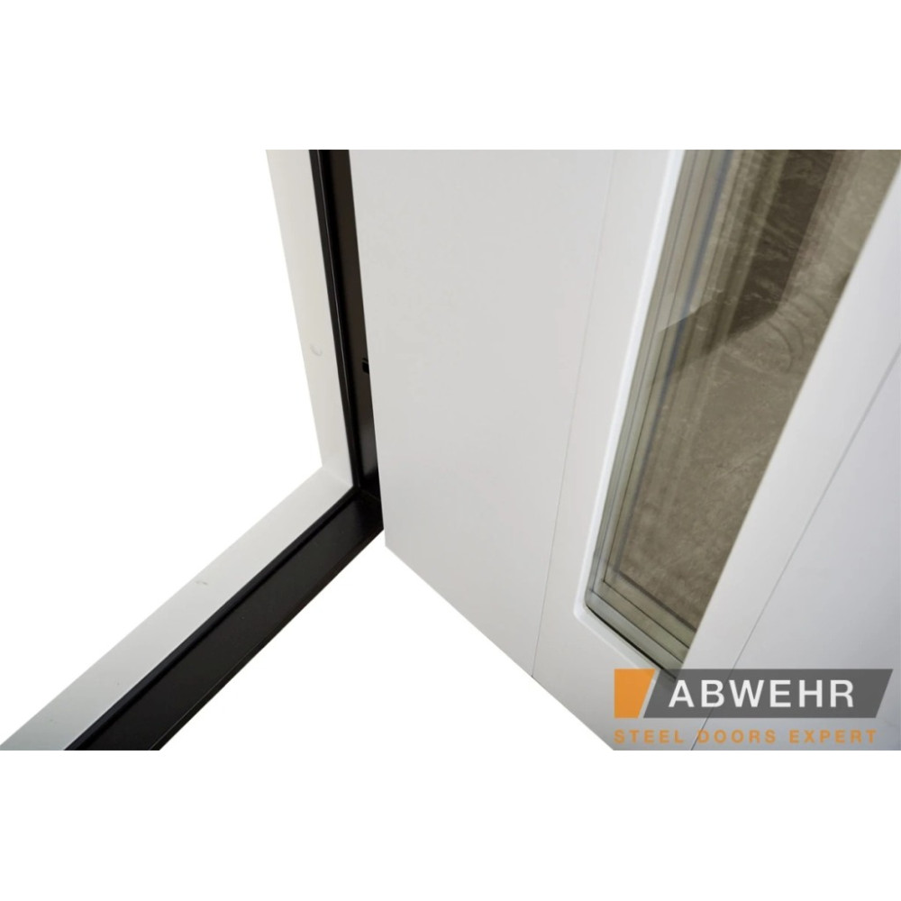 Входные двери Abwehr LP-5 Queen (серия Bionica) антрацит/белая с терморазрывом