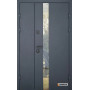 Входные двери Abwehr Nordi Glass 1200 Ral 7021 (Серия DEFENDER)