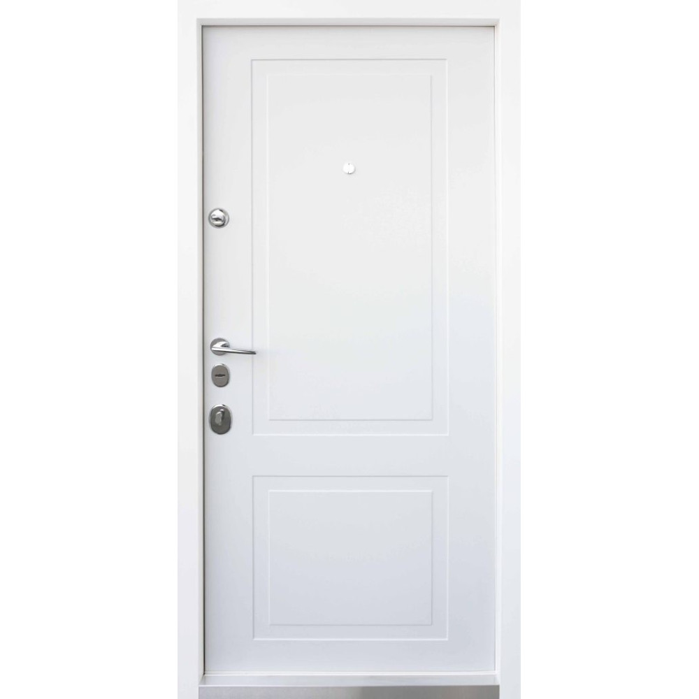 Входные двери Qdoors Трино — гармония геометрии и бронированная мощь