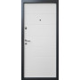 Входные двери Qdoors Горизонталь серия Премиум цвет Венге/белая